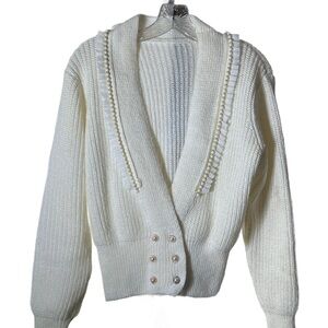 White Cardigan size S, never worn